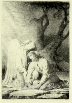  Bloch Pintura - Cristo en Getsemení Carl Heinrich Bloch